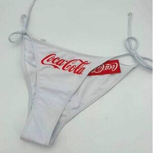 Coca-Cola American Flag Bikini Bottom Patriotic Swimsuit NWT Size‎ M